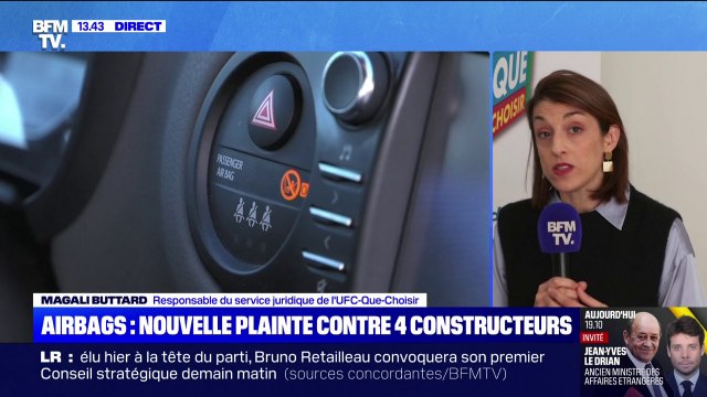Scandale airbags Takata: l'UFC-Que Choisir porte de nouveau plainte contre 4 constructeurs automobiles