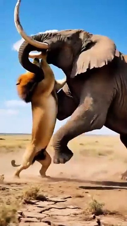 Lions_and_elephants_dare_to_challenge_animal_combat_power_competition(360p)