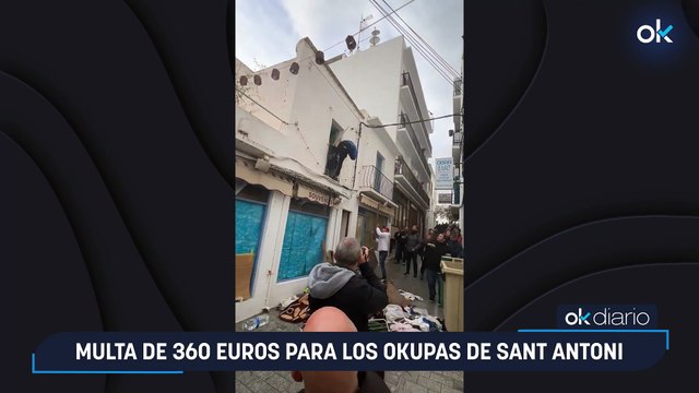 Multa de 360 euros para los okupas de Sant Antoni