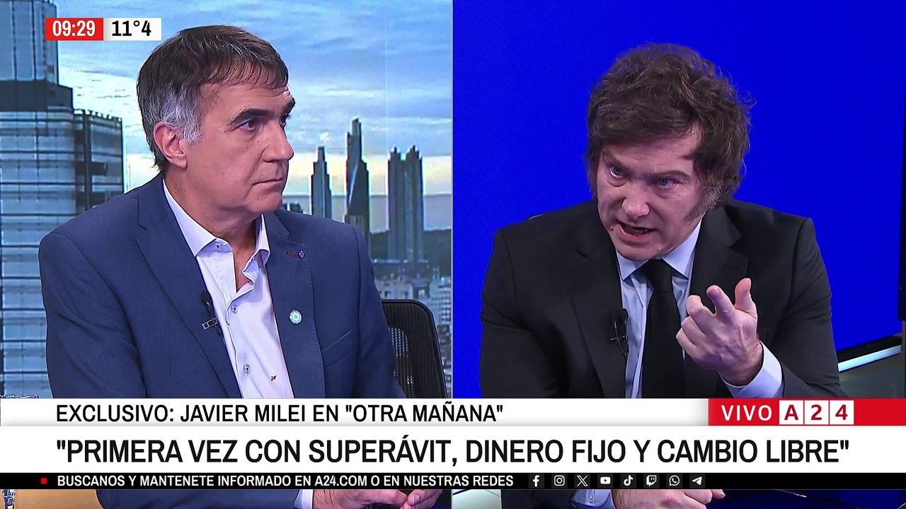 📢  EXCLUSIVO A24 | HABLA JAVIER MILEI: "LOS QUE TIENEN DÓLARES NO SON DELINCUENTES"