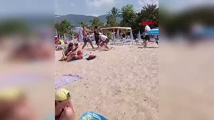 Turizm cenneti Antalya'da turiste ''şezlong'' dayağı