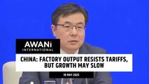 China: factory output resists tariffs, but growth may slow