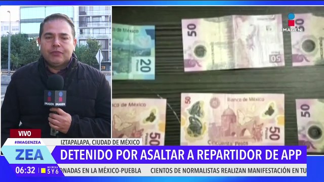 Detienen a hombre que asaltó a repartidor de app en Iztapalapa, CDMX