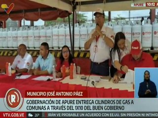 Apure | Más de 4 mil 600 personas beneficiadas con entrega de cilindros de gas doméstico