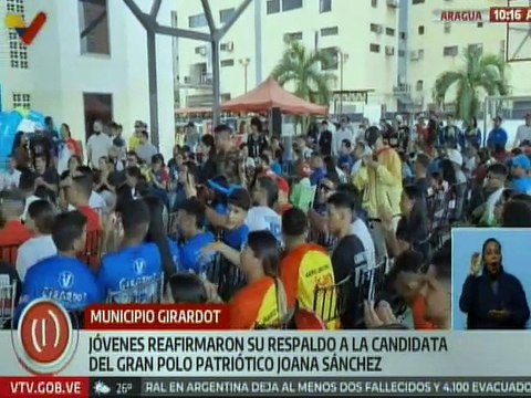 Aragua | Jóvenes de distintos sectores sociales manifestaron su respaldo a la candidata Joana Sánchez
