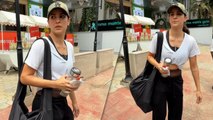 Serbian Beauty Natasa Stankovic's White N Black Look | Gym Day | Mumbai - India