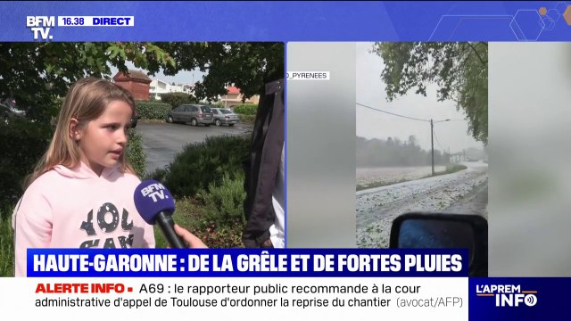 Intempéries: de la grêle en Haute-Garonne alors que la vigilance orange a été déclarée dans onze départements