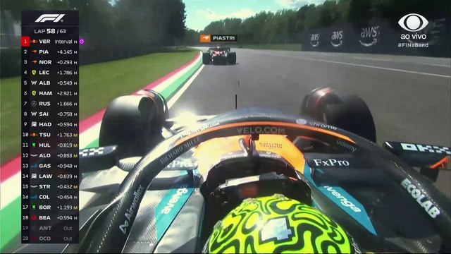 Norris ultrapassa Piastri e assume o segundo lugar na Emilia-Romagna