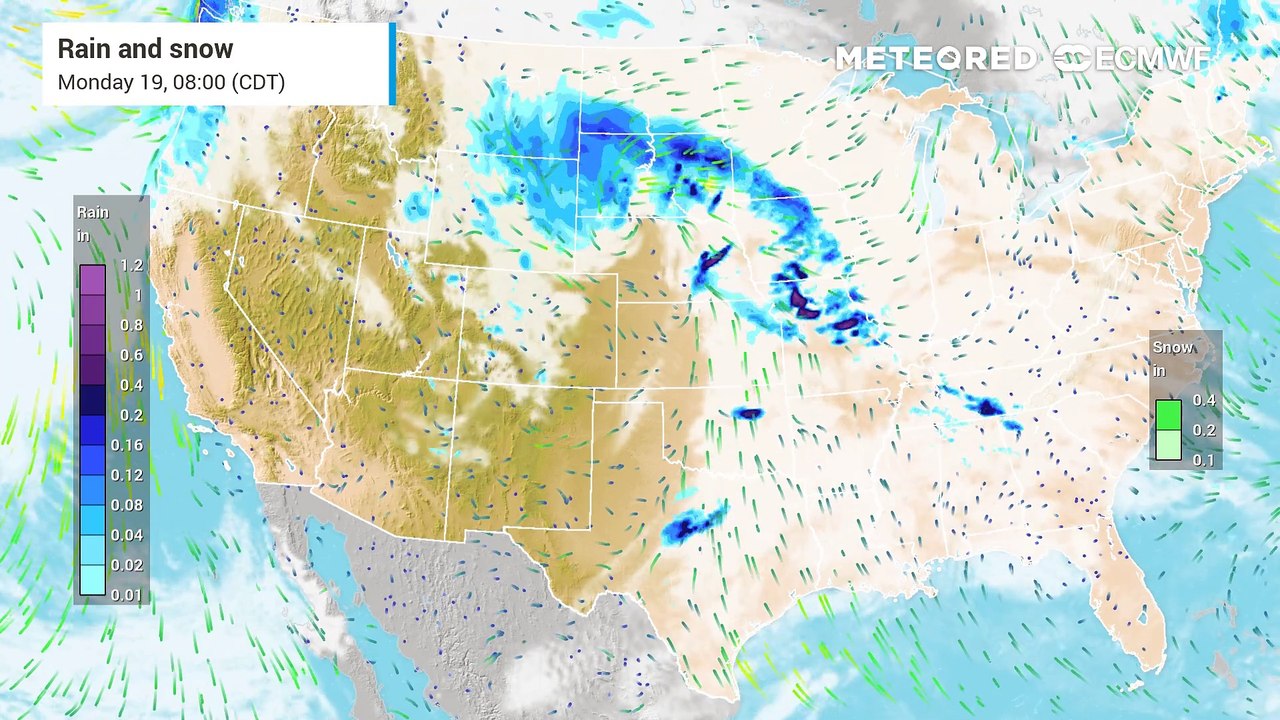 Widespread Rainfall Sweeps Across the Plains and Midwest Early This Week