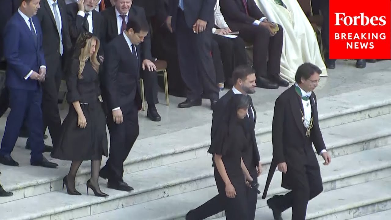 Vice President Vance, Secretary Rubio Arrive At Vatican For Pope Leo XIV's Inaugural Mass