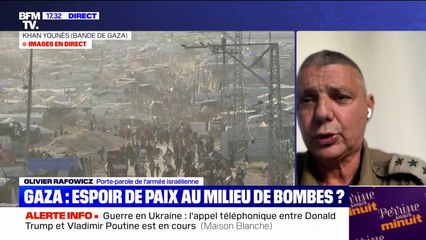 Contrôle de Gaza par Israël: Olivier Rafowicz, porte-parole de l'armée israélienne, indique "qu'il n'y aura pas de déplacement forcé pour la population palestinienne"
