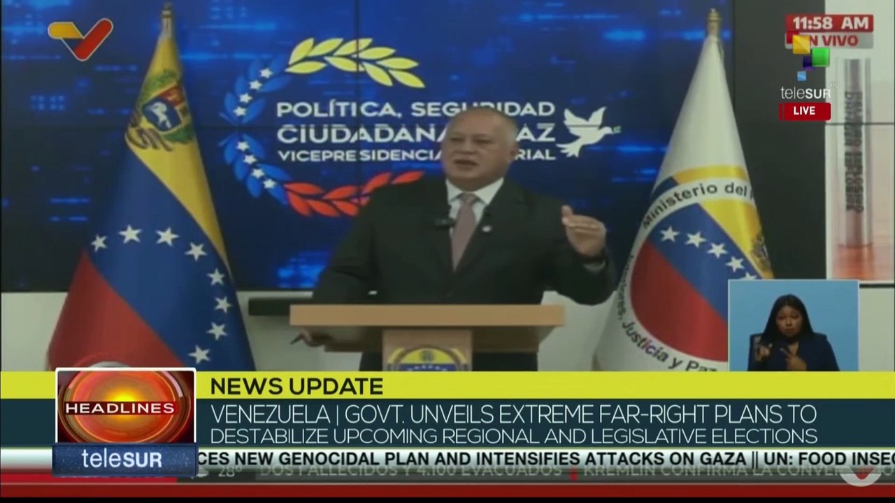 Diosdado Cabello denounces organization leader's direct ties to the U.S.