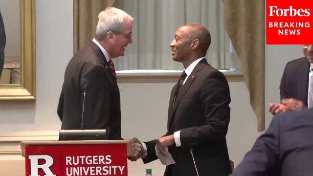 New Jersey Gov. Phil Murphy Delivers Remarks To Welcome The New President Of Rutgers University