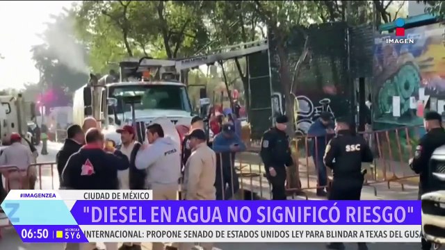 Diésel en agua potable en la alcaldía Benito Juárez no representó un riesgo