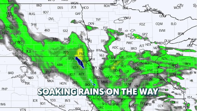 Measuring rain in inches as soaking storm system spins through Minnesota