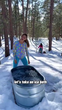 This mom took an ice bath at 9 months pregnant, Thoughts