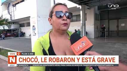 chocó por huir de delincuentes, fue asaltada y la policía pasó de largo