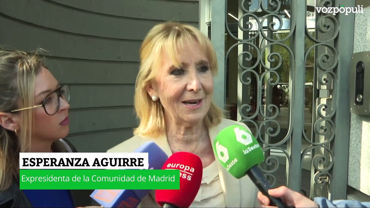 Esperanza Aguirre, sobre un posible paso de Ayuso a la política nacional: "No me chocaría nada"