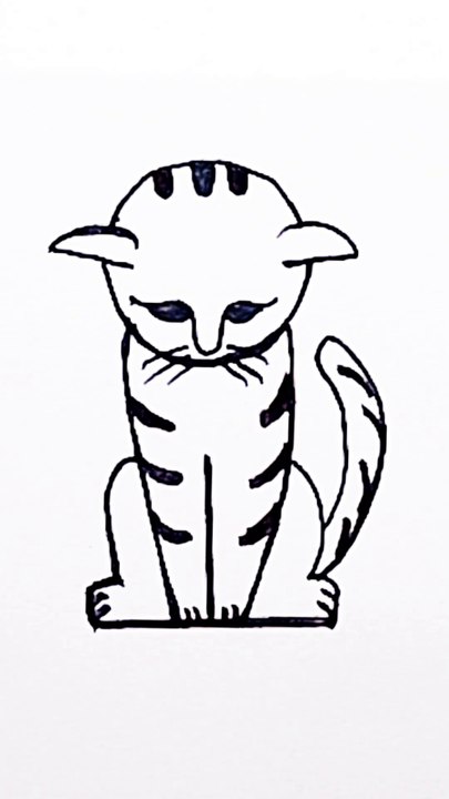 How to draw a cat
