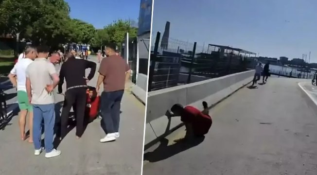 Kadıköy'de Galatasaraylı taraftara güpegündüz silahlı saldırı kamerada