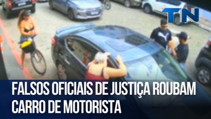 Falsos oficiais de justiça roubam carro de motorista