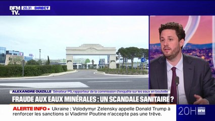 Fraude aux eaux minérales: Alexandre Ouizille, rapporteur PS de la commission d'enquête sur les eaux en bouteille, dénonce "le caviardage d'un rapport administratif"