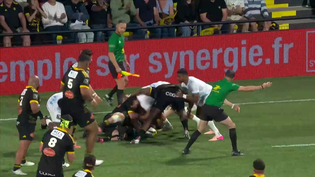 TOP 14 - Essai de Thierry PAIVA (SR) - Stade Rochelais - Montpellier Hérault Rugby