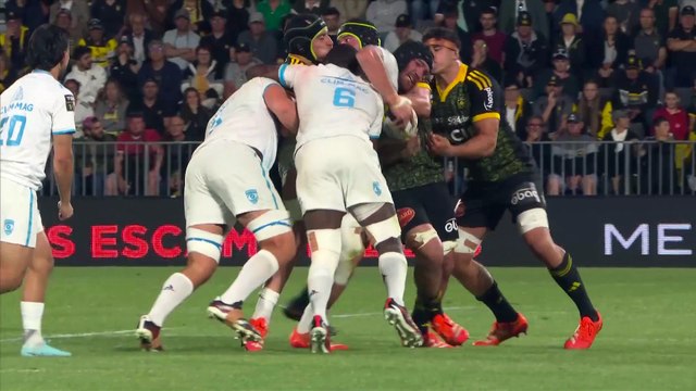 TOP 14 - Essai de Dillyn LEYDS (SR) - Stade Rochelais - Montpellier Hérault Rugby
