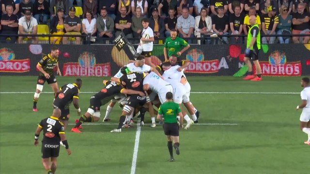 TOP 14 - Essai de Mael MOUSTIN (MHR) - Stade Rochelais - Montpellier Hérault Rugby