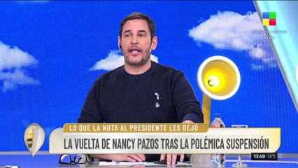 La palabra de Nancy tras el escándalo en la mesa de A la Barbarossa