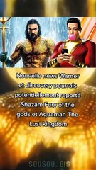 Possible report pour Aquaman 2 et Shazam 2