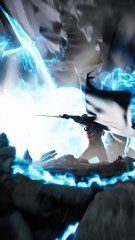 Epic Fantasy Battle: Viego's Mid-Leap Sword Charge Amid Crumbling Ruins