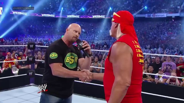 Stone cold Steve Austin and hulk Hogan WWE