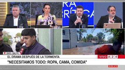 🔴 INUNDACIÓN EN SALTO: "NECESITAMOS TODO, ROPA, CAMA COMIDA" - VECINO