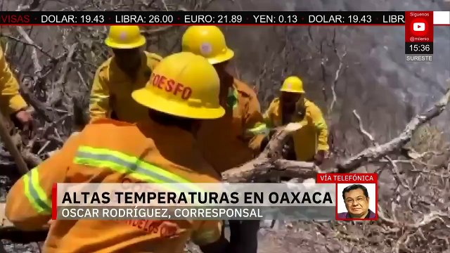 En Oaxaca combaten varios incendios forestales por altas temperaturas