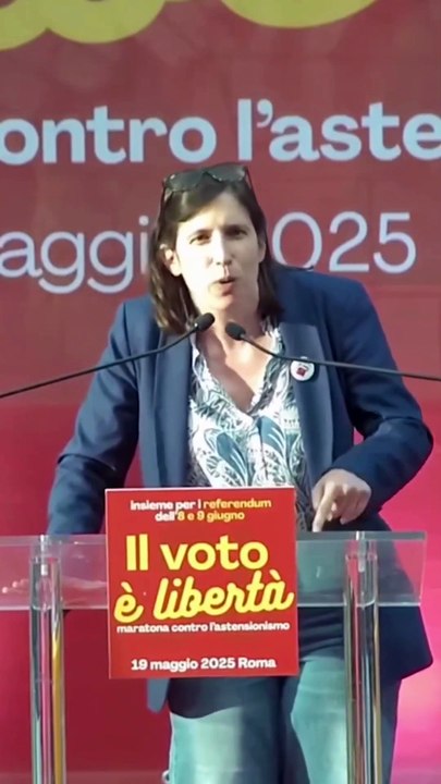 Elly Schlein - Alla maratona contro l’astensione (19.05.25)