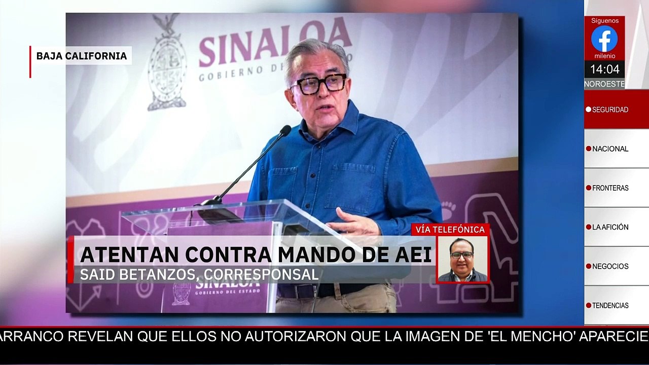 En Baja Califronia, atentan contra el jefe de homicidios de la FGE; la bala le rozó en el cráneo