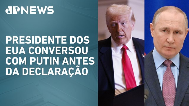 Donald Trump garante que Rússia e Ucrânia vão começar negociações de paz