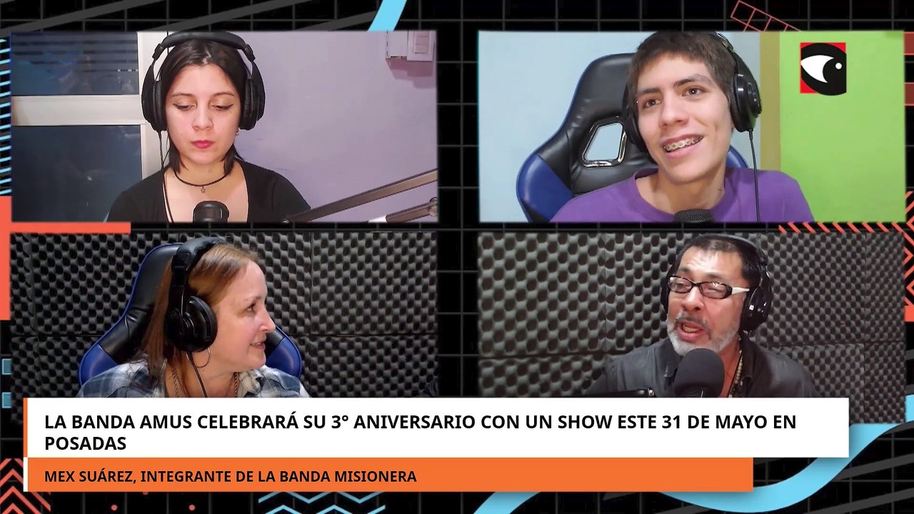 La banda Amus celebrará su 3° aniversario con un show este 31 de mayo en Posadas