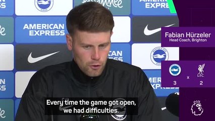 Hurzeler reacts to 'basketball-like' win over Liverpool