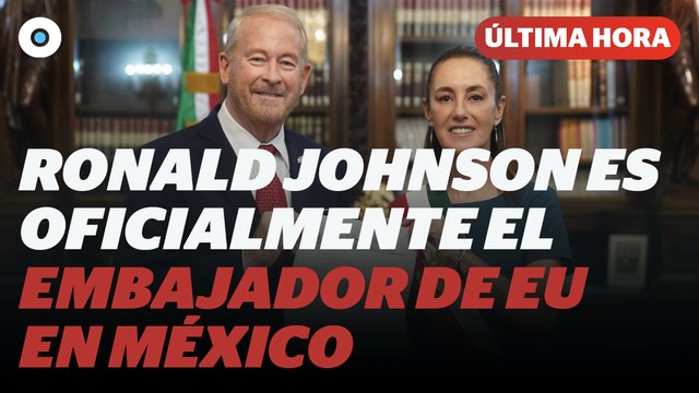 Claudia Sheinbaum recibe a Ronald Johnson en Palacio Nacional I Reporte Indigo