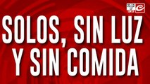 Tras la inundación: solos, sin luz y sin comida