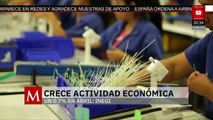 Inegi prevé crecimiento casi nulo en la actividad económica de abril