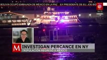 Investigan maniobra de remolcador que apoyaba al Buque Cuauhtémoc antes del accidente en EU