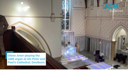 Glenn Amer playing the 1889 organ