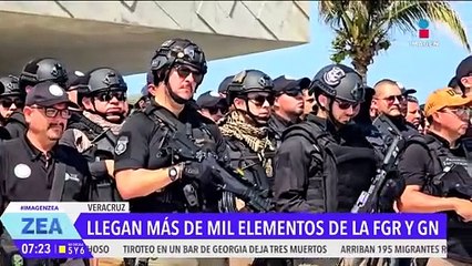 Llegan más de mil elementos de la FGR y la Guardia Nacional a Veracruz