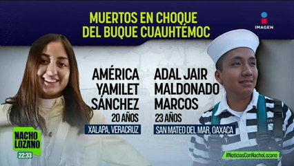 Buque Cuauhtémoc: Los cuerpos de los cadetes que fallecieron ya están en Veracruz