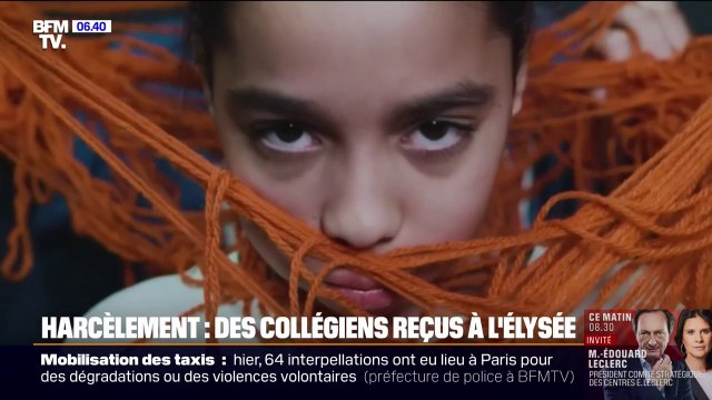 Des collégiens cannois reçus à l'Élysée pour avoir remporté le prix du meilleur scénario au concours Non au harcèlement
