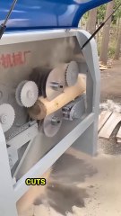 This Machine Cuts Wood in the Blink of an Eye!⚡🔥 #shorts