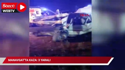 Manavgat'ta kaza: 3 yaralı